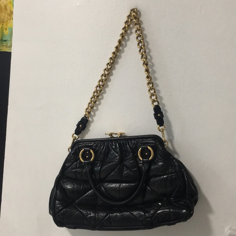 Marc Jacobs Stam Quilted Leather Satchel Bag